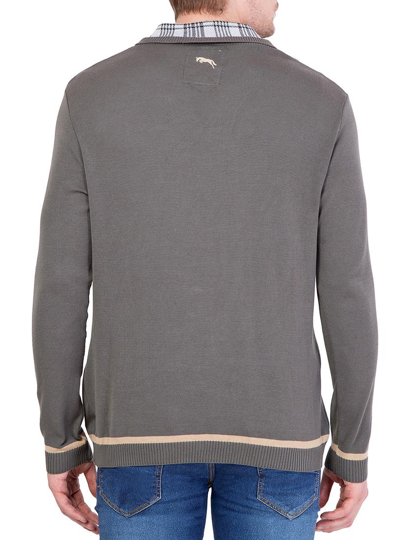 grey cotton pullover - 14348653 - Standard Image - 2