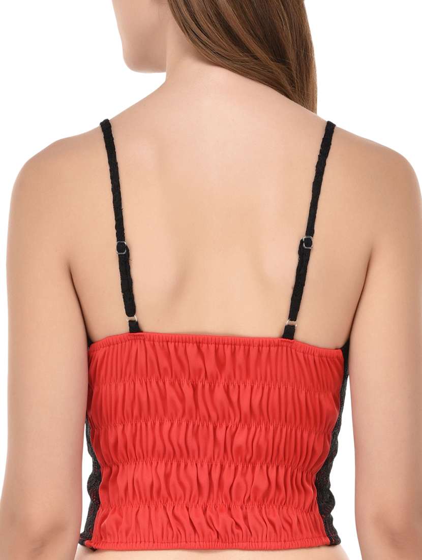 red lace lette bra - 14349058 -  Standard Image - 2