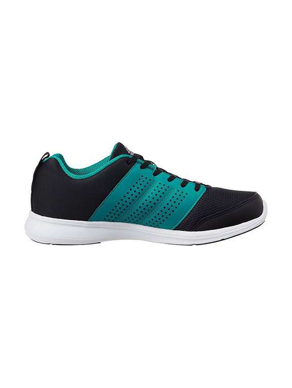 black mesh lace up sport shoe