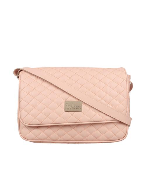pink leatherette regular sling bag - 14349324 - Standard Image - 0