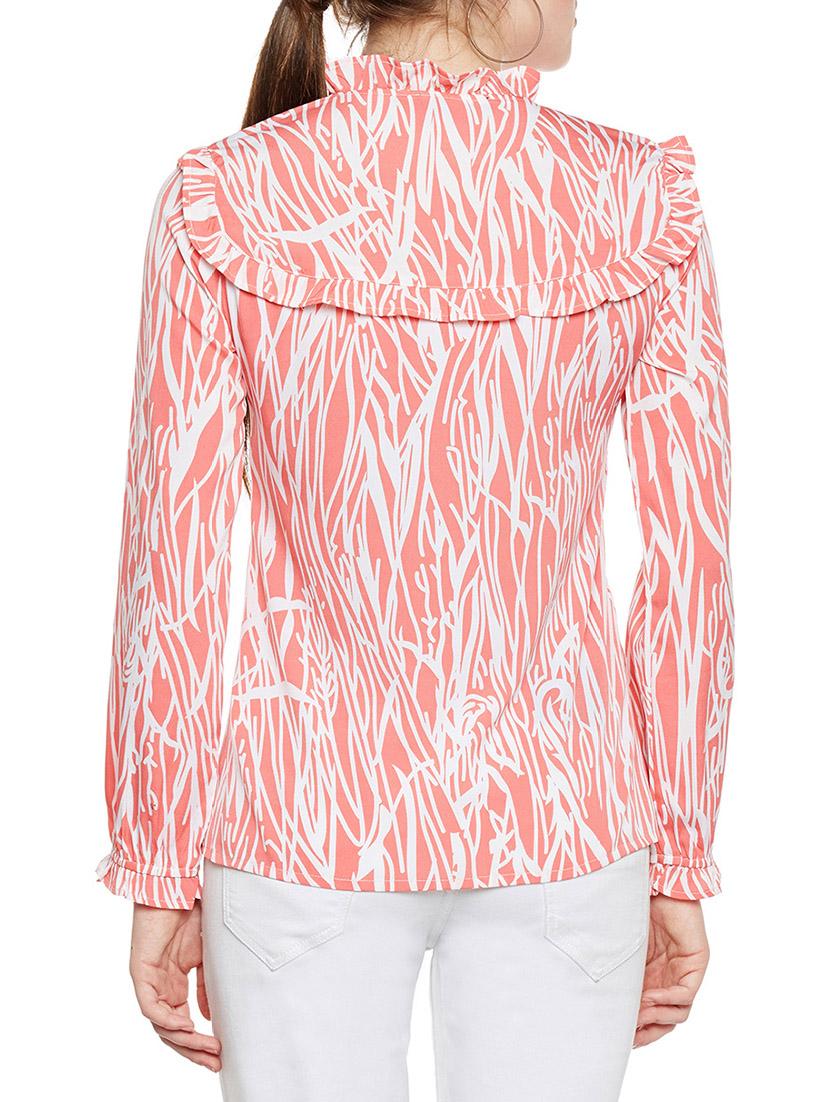 pink printed regular shirt - 14349937 - Standard Image - 2