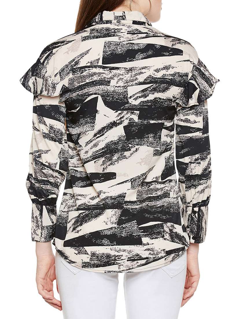 black printed regular shirt - 14349942 -  Standard Image - 2