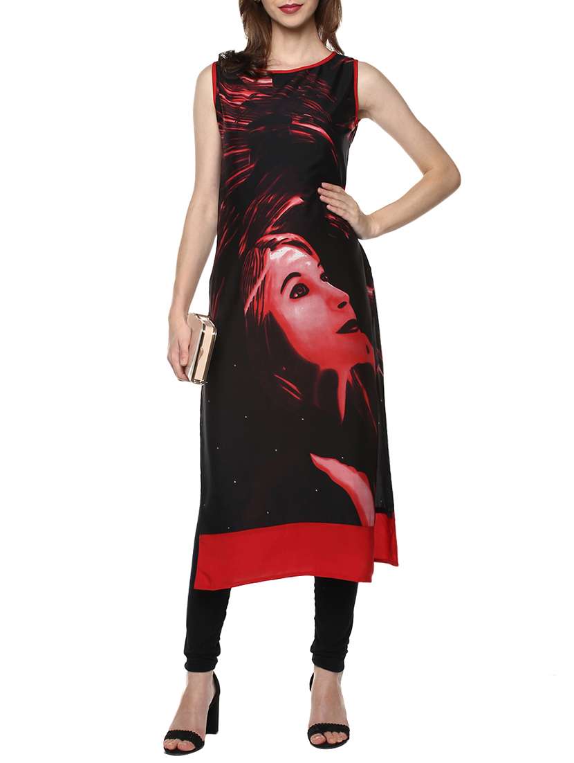 digital print straight kurta