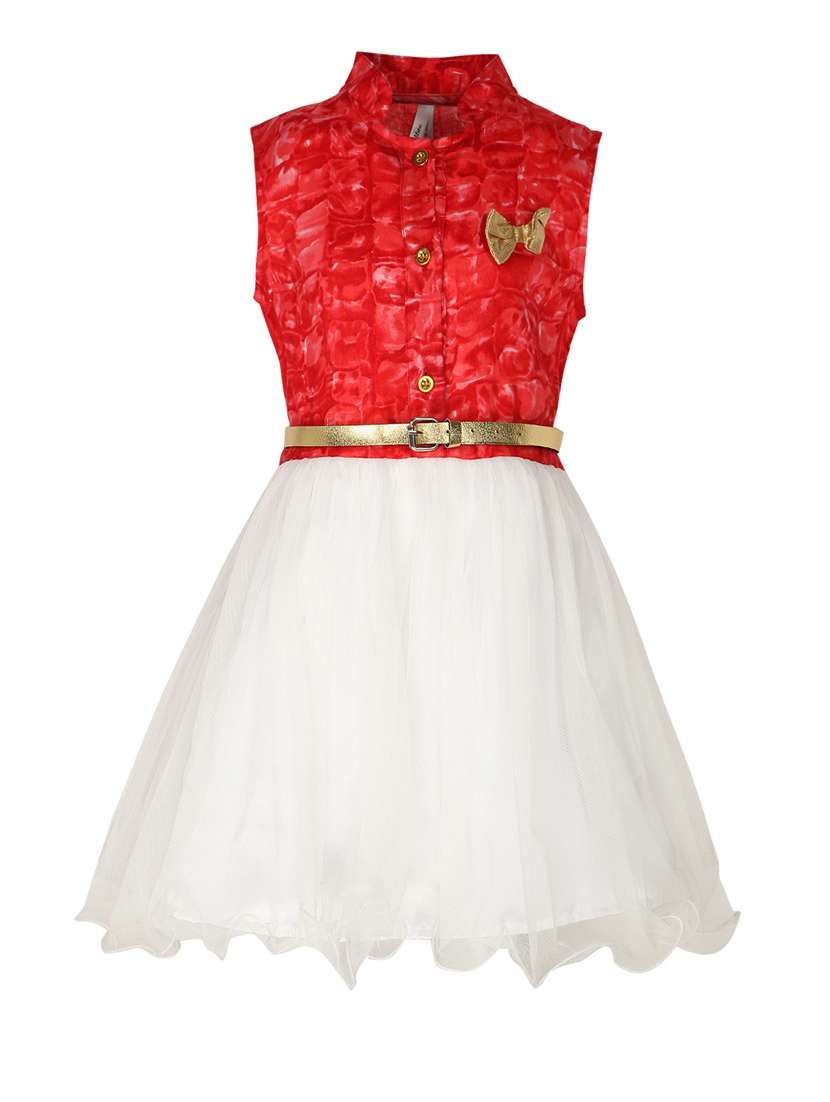 girls round neck sleeveless frock - 14358853 - Zoom Image - 0