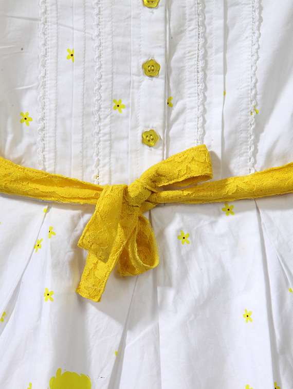 girls round neck short sleeves frock - 14358867 - Standard Image - 2