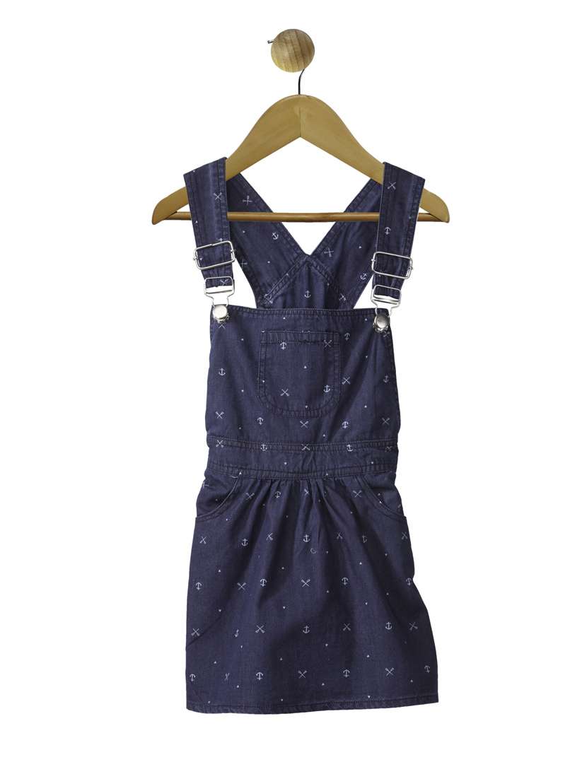 blue cotton dungarees twin sets & jump suit