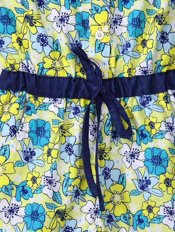 blue cotton jump suit - 14359012 -  Standard Image - 2