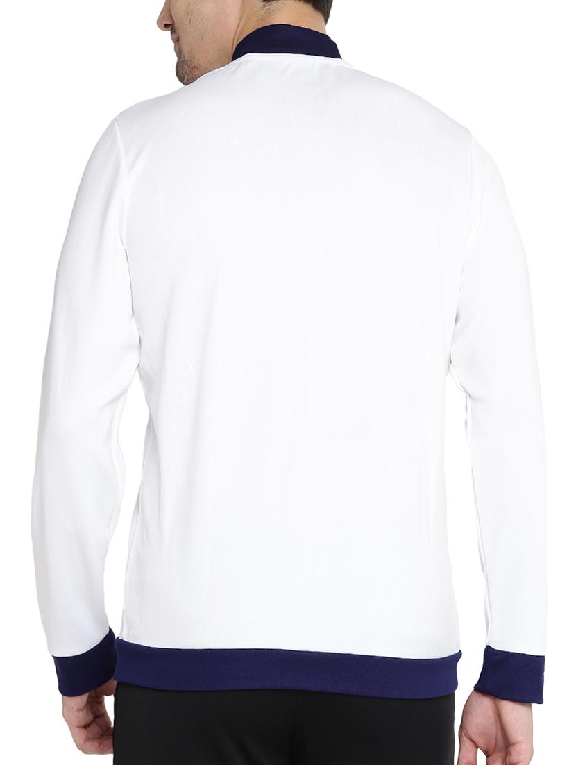 white polyester bomber jacket - 14359037 - Standard Image - 2