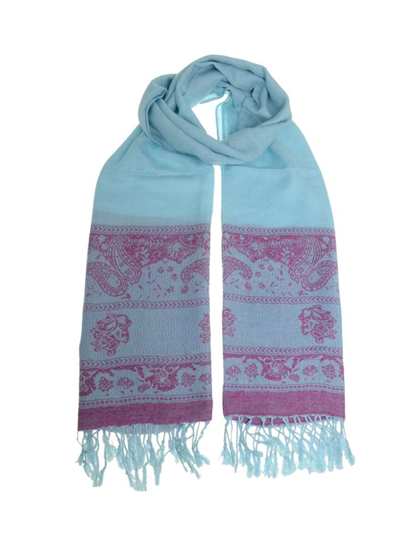 light blue pashmina shawl