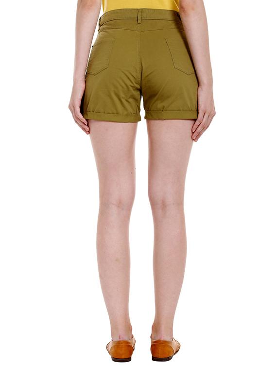 green cotton hot pants - 14367783 - Standard Image - 2