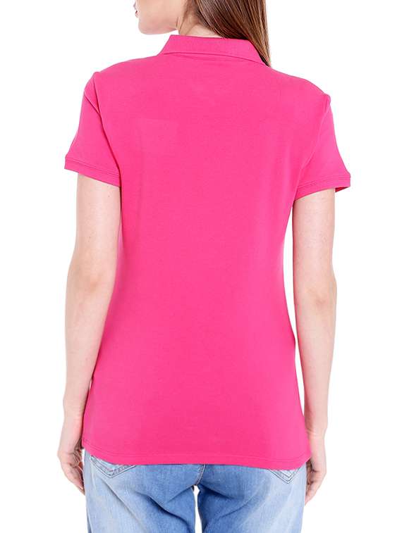pink solid tshirt - 14367792 - Standard Image - 2