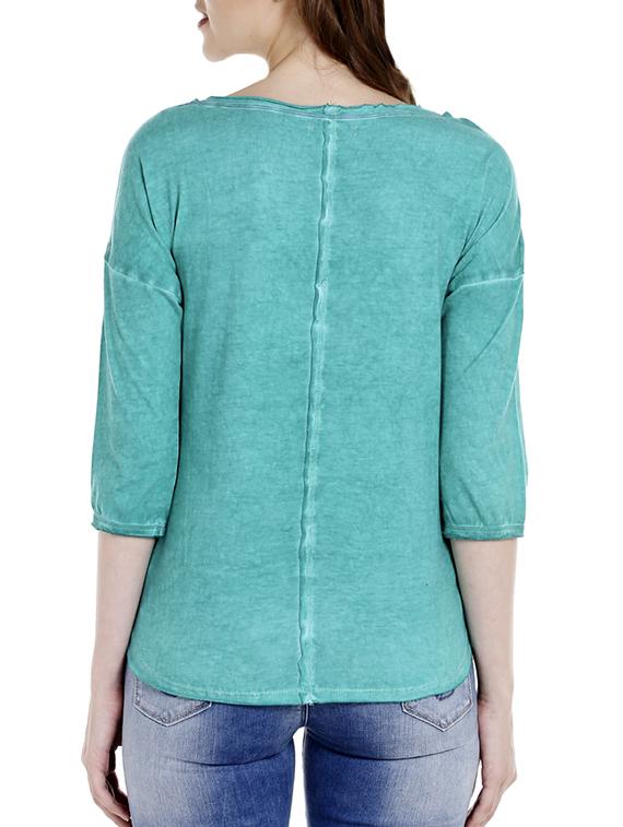 green cotton regular tshirt - 14367805 - Standard Image - 2