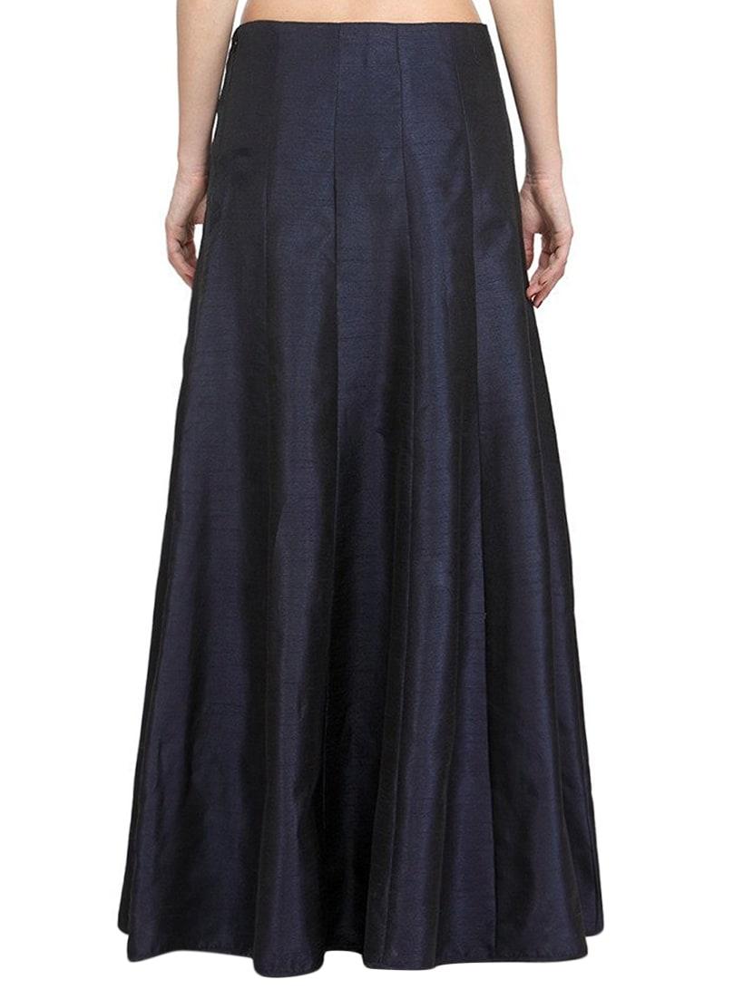 navy blue dupion silk aline skirts - 14369593 - Standard Image - 2