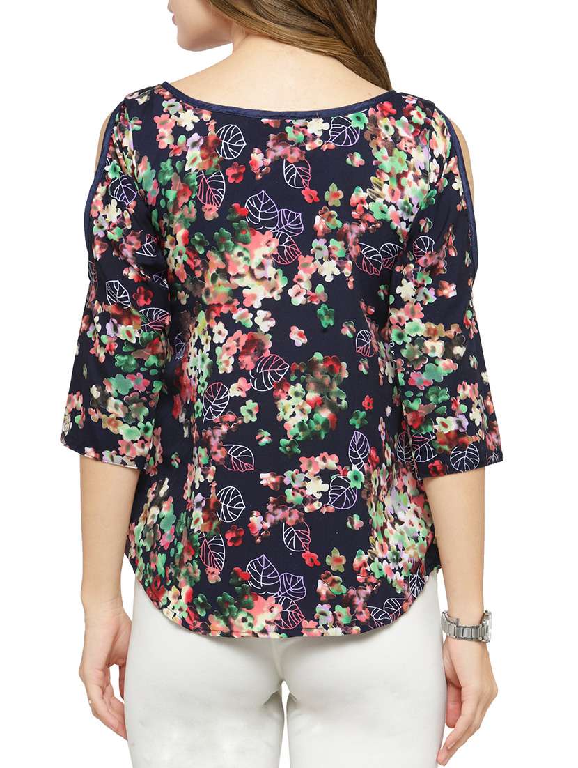 women's straight tie-up neck top - 14371124 -  Standard Image - 2