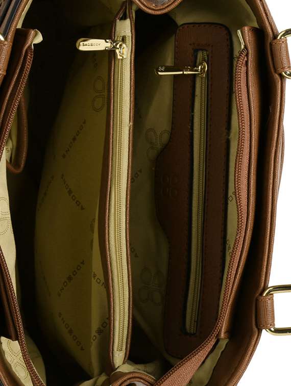 brown leatherette  regular handbag - 14373230 -  Standard Image - 2