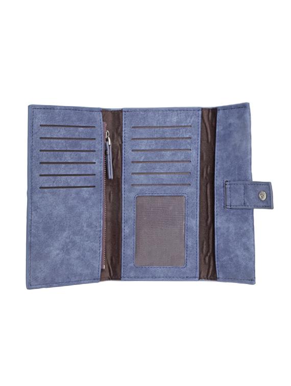 blue leatherette wallet - 14373250 - Standard Image - 2