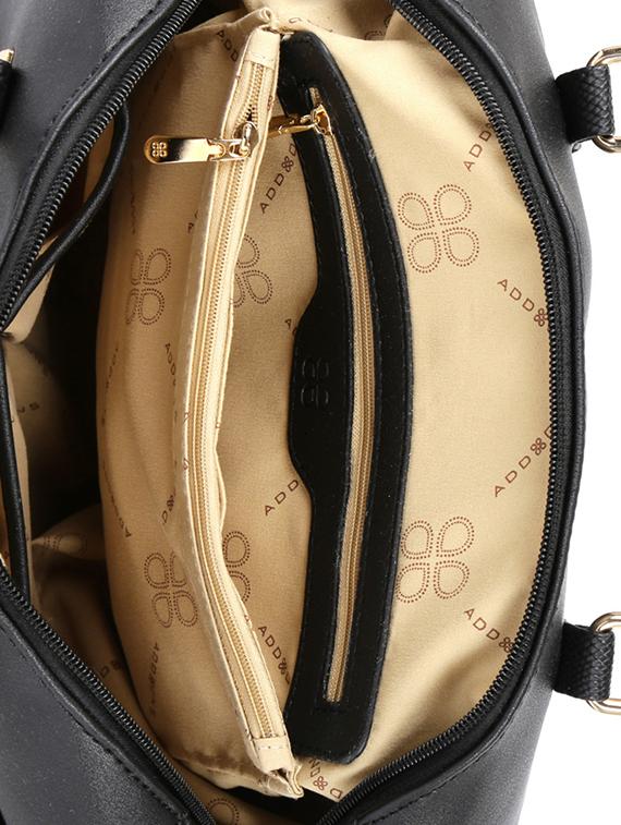 black leatherette handbag - 14373262 - Standard Image - 2