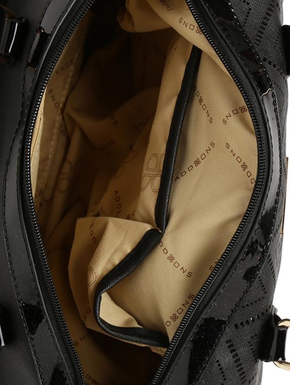 black leatherette handbag - 14373264 - Standard Image - 2