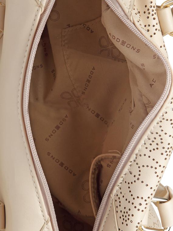 cream leatherette handbag - 14373269 - Standard Image - 2