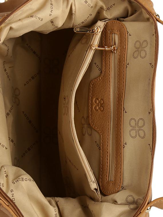 beige leatherette duffel handbag - 14373273 - Standard Image - 2