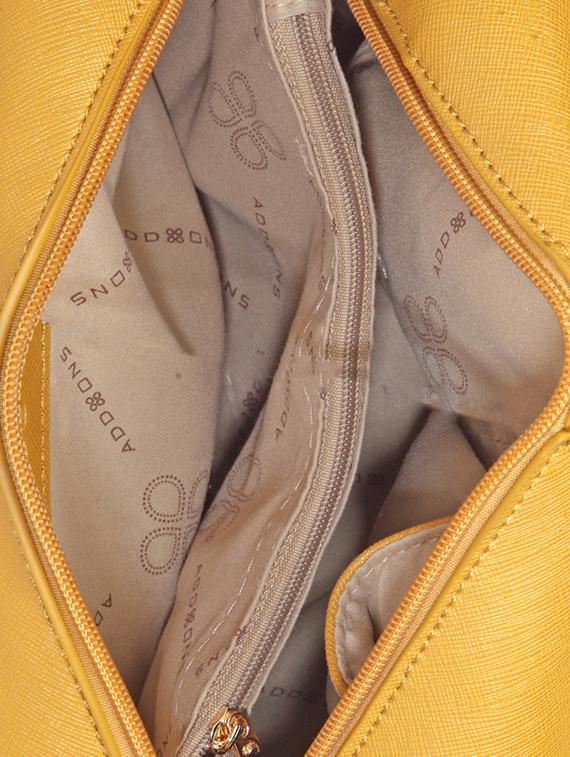 yellow leatherette handbag - 14373275 - Standard Image - 2