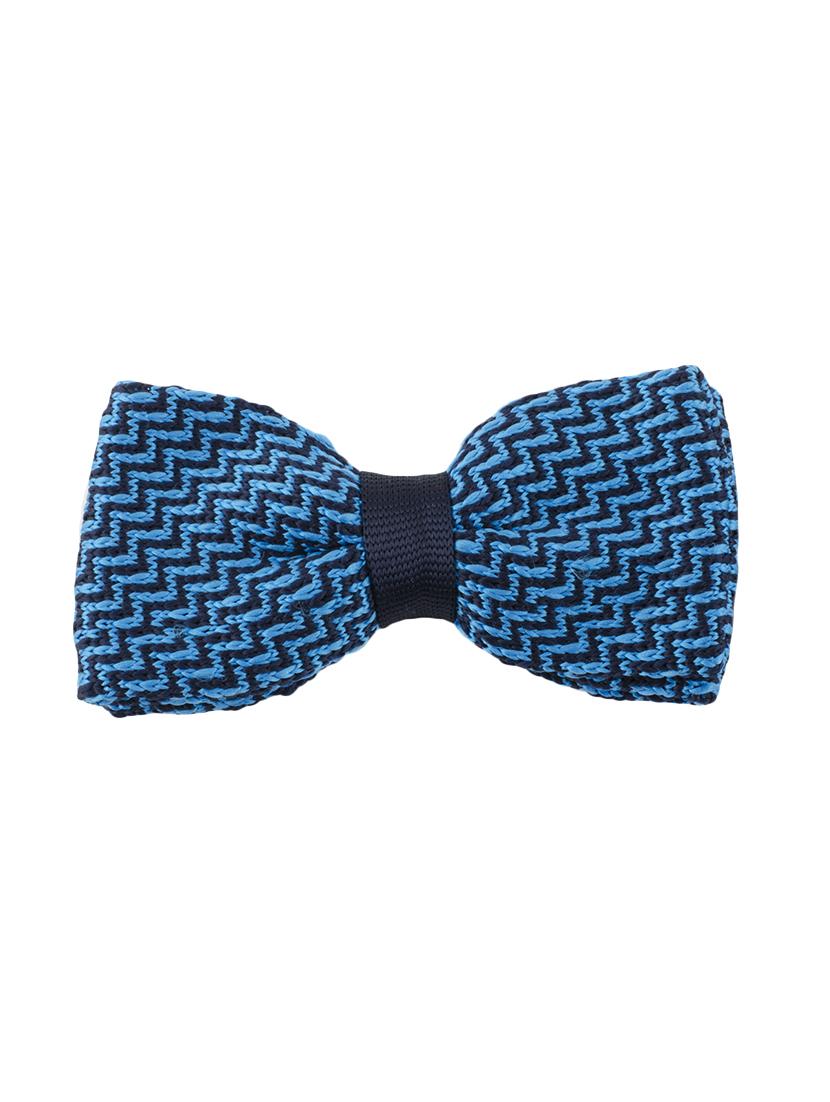 blue micro fibre bow tie - 14375075 -  Zoom Image - 0