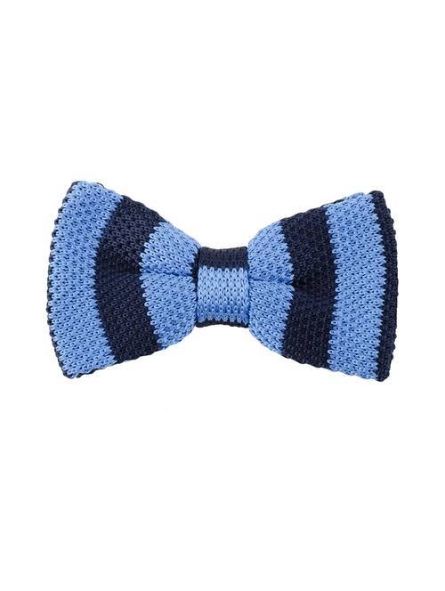 blue micro fibre bow tie - 14375076 - Standard Image - 0