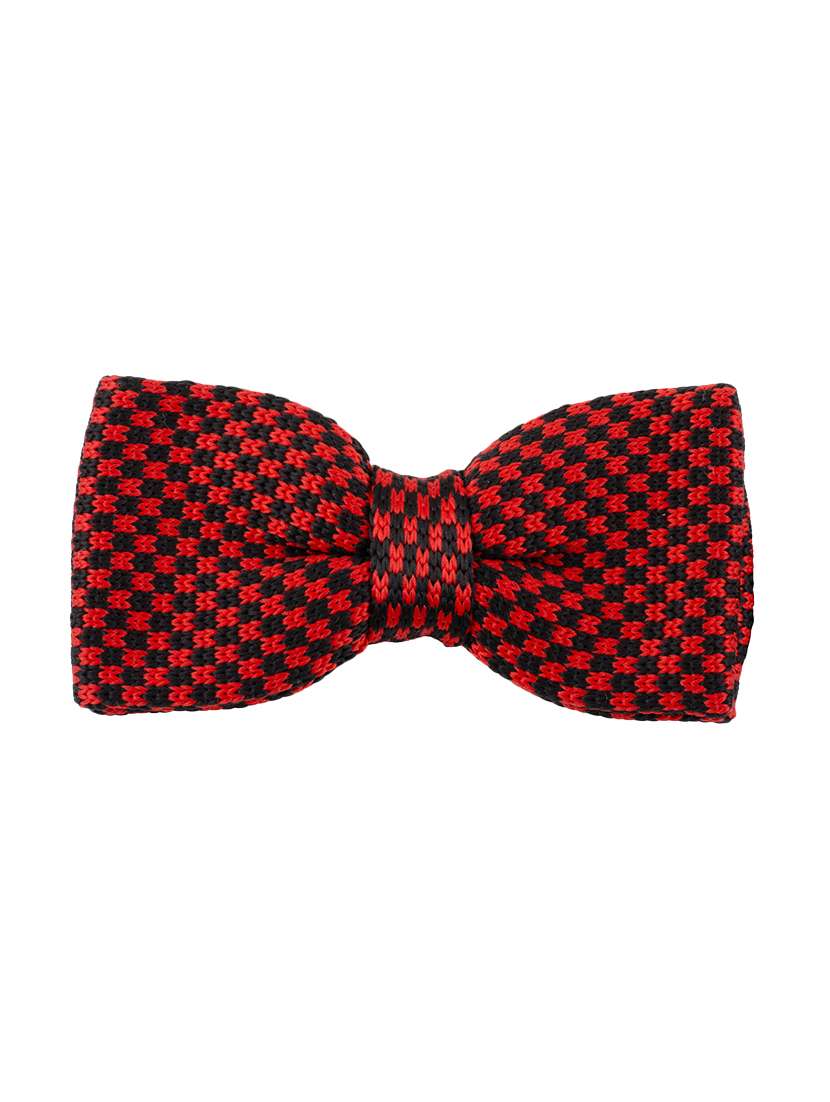 red micro fibre bow tie
