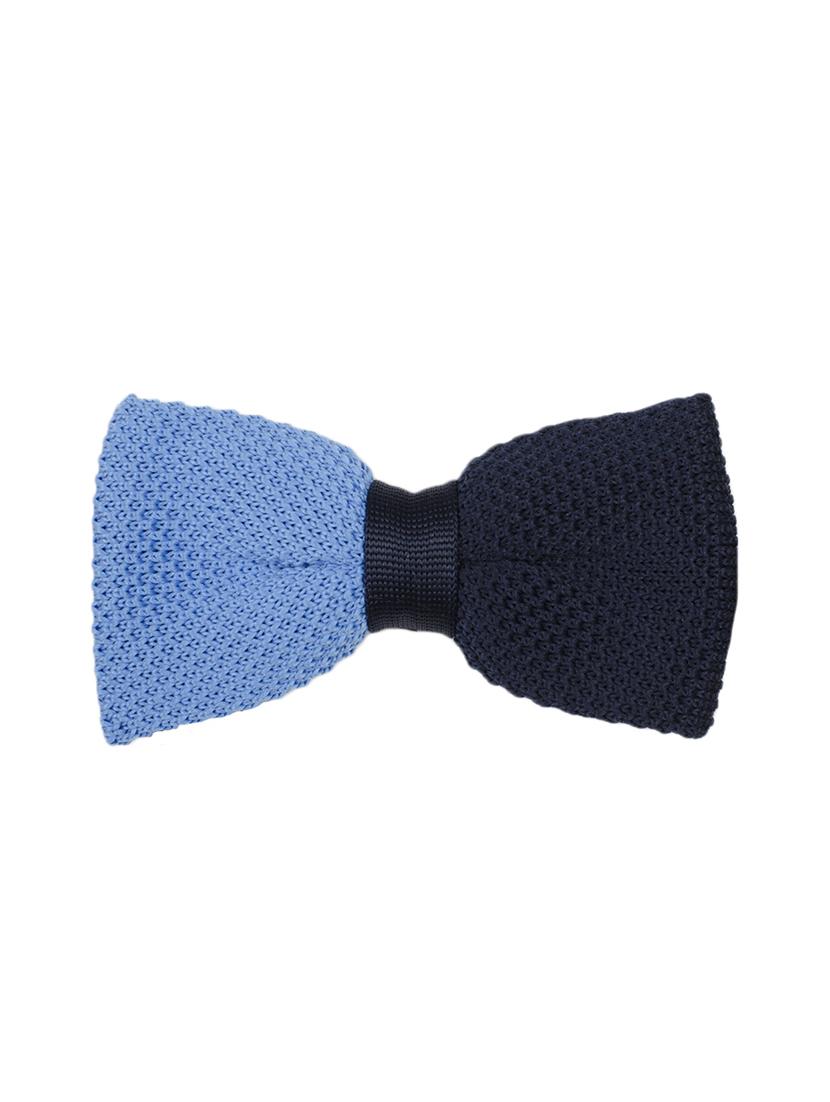 blue micro fibre bow tie - 14375085 -  Zoom Image - 0