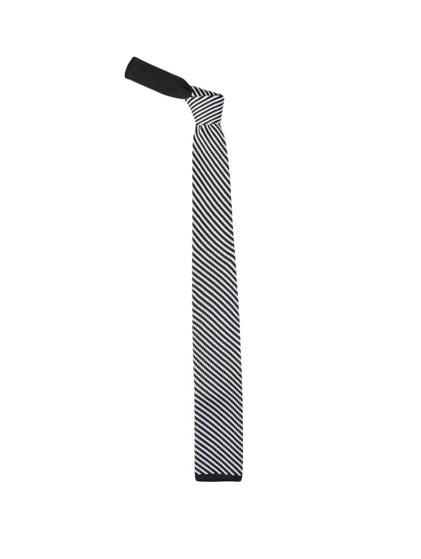 black micro fibre tie - 14375185 -  Zoom Image - 0