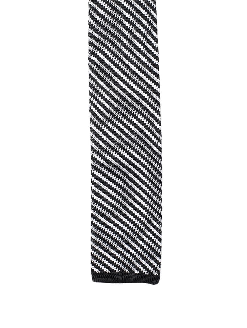 black micro fibre tie - 14375185 - Standard Image - 2