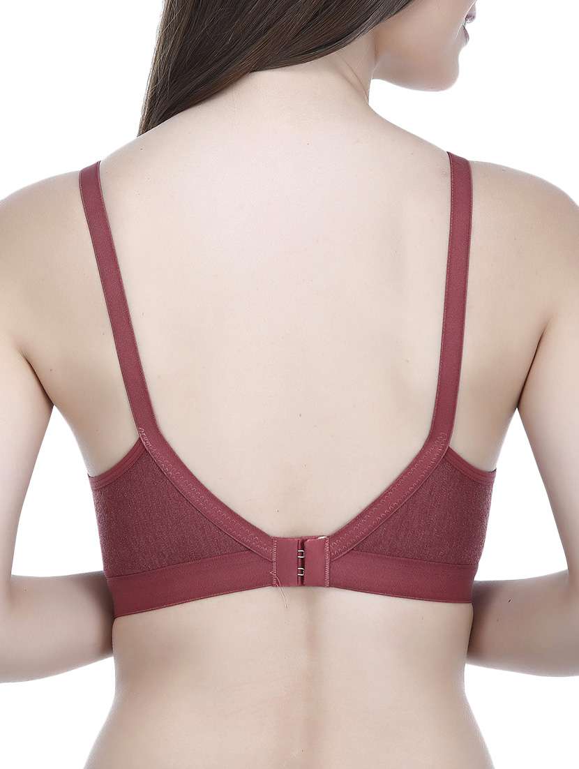 bow patch solid bra - 14376036 - Standard Image - 2