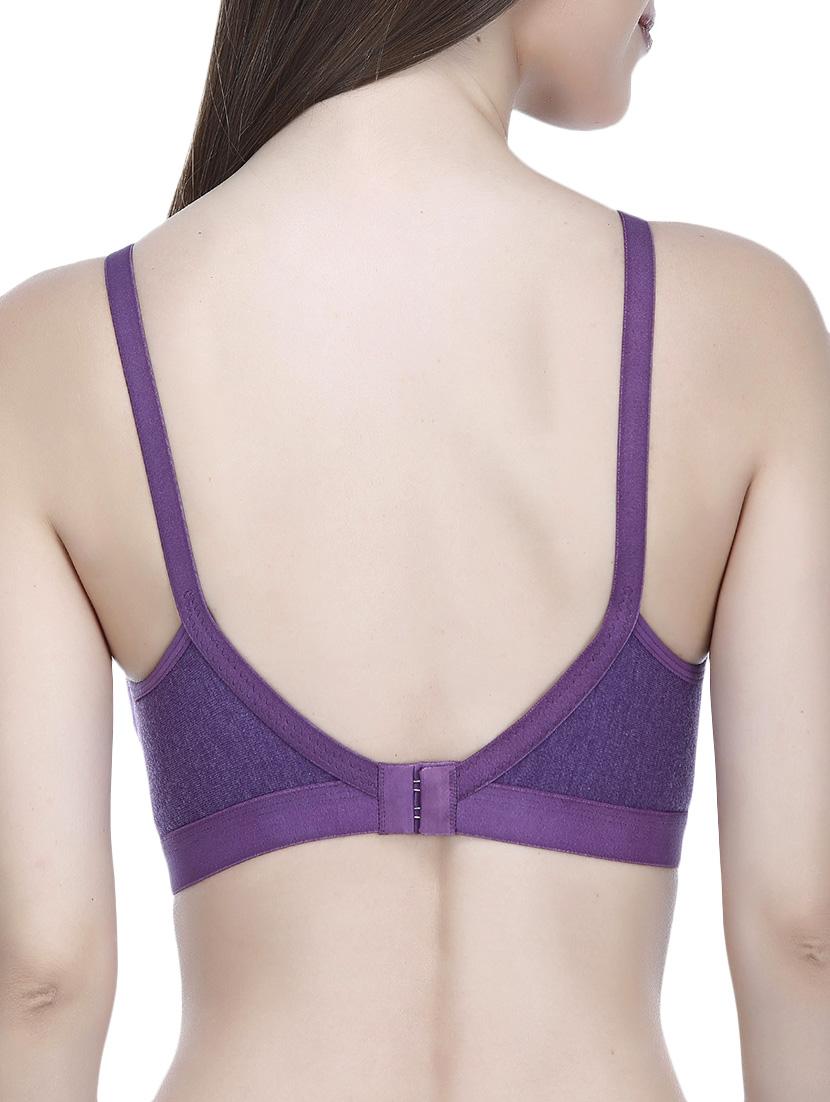 floral patch solid bra - 14376037 - Standard Image - 2