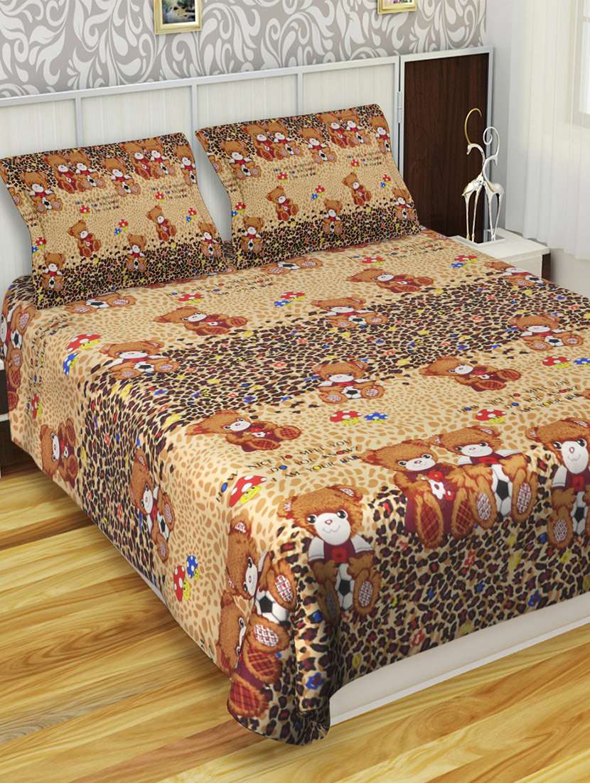multi colored polycotton bedsheet