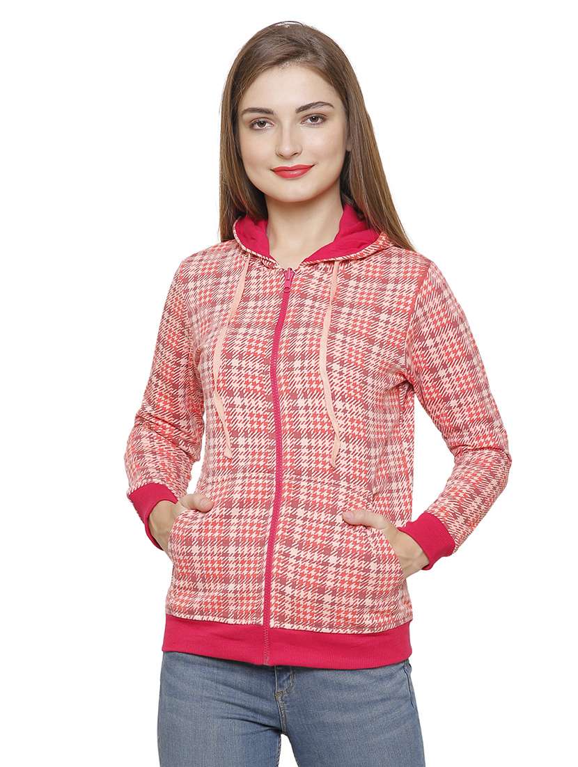 pink cotton reversible jacket - 14393328 - Standard Image - 2
