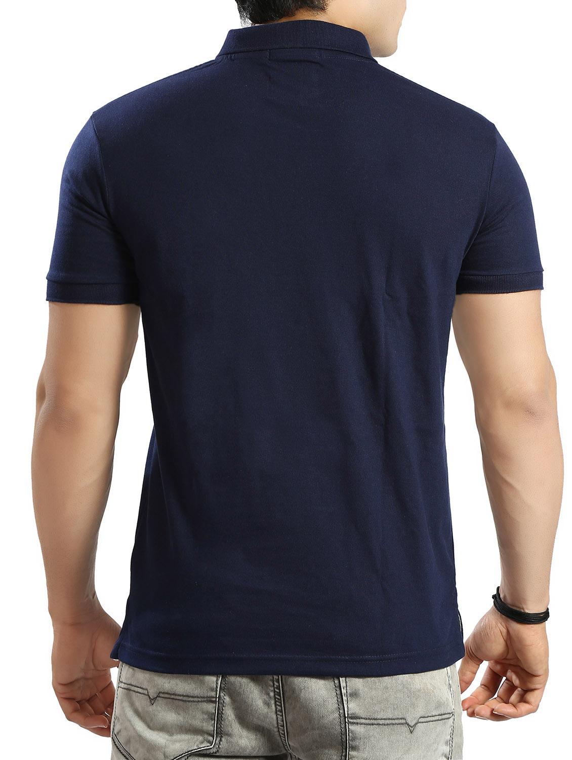 navy blue cotton t-shirt - 14393888 - Standard Image - 2