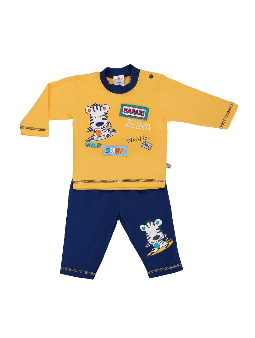 yellow cotton pyjama set nightwear