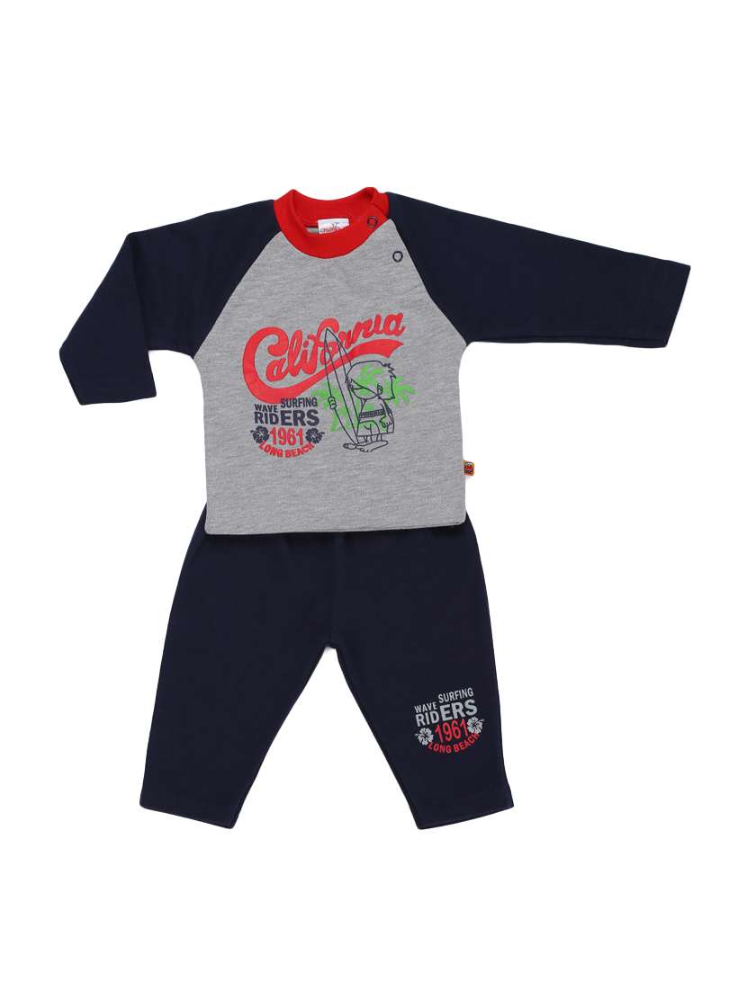 blue cotton pyjama set nightwear