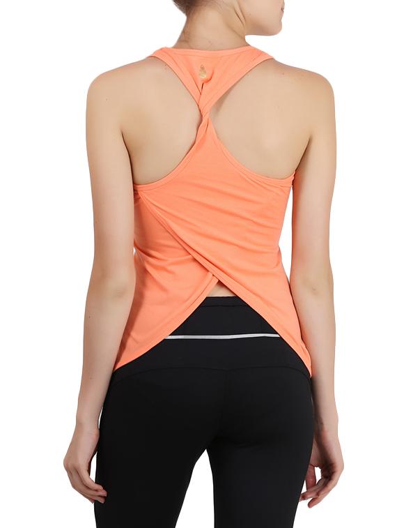 orange cotton blend tank top - 14411075 - Standard Image - 2