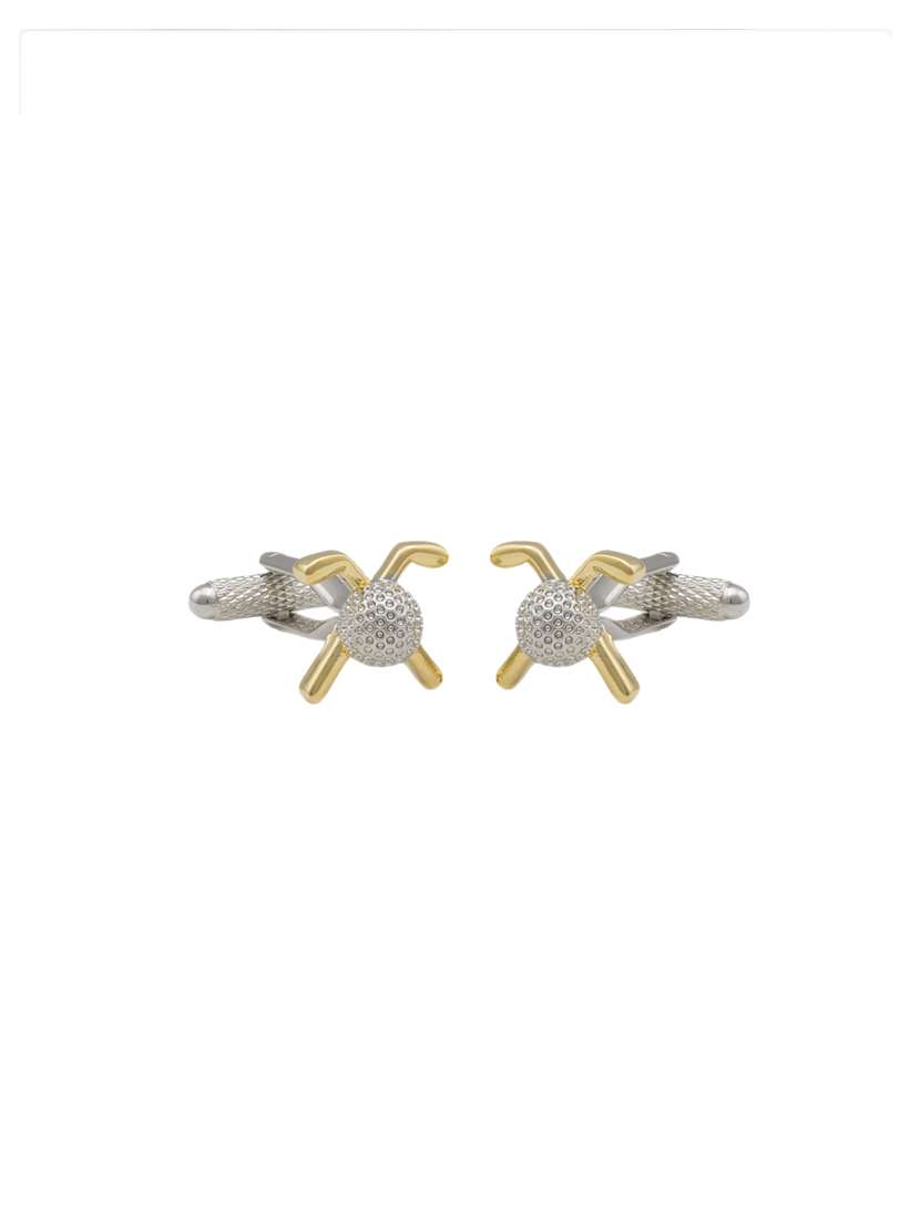 silver metal cufflink