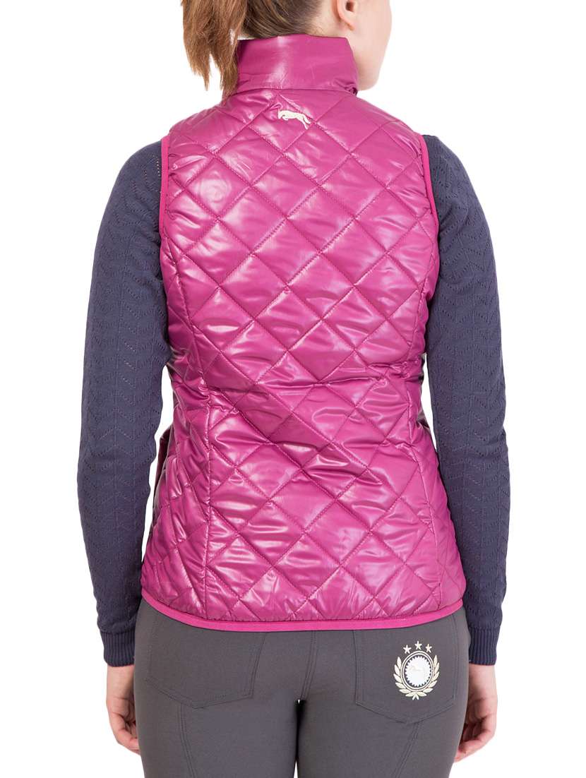 pink solid quilted jacket - 14414382 - Standard Image - 2
