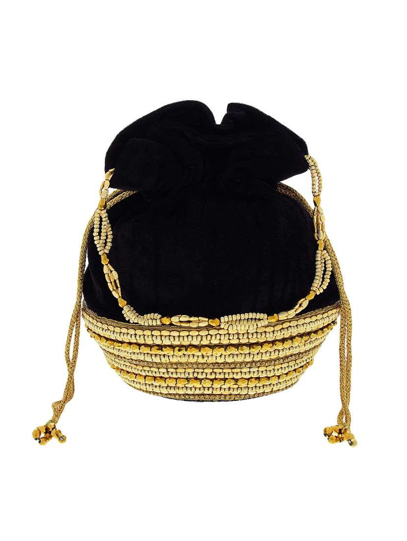 black velvet ethnic potli