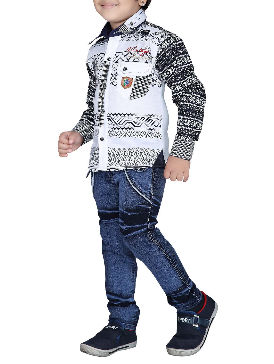 white cotton full length set - 14416370 - Standard Image - 2