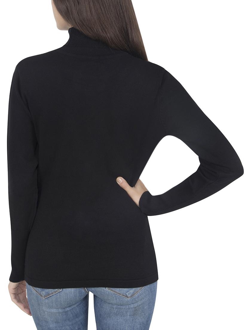 black viscose casual pullover - 14419583 - Standard Image - 2
