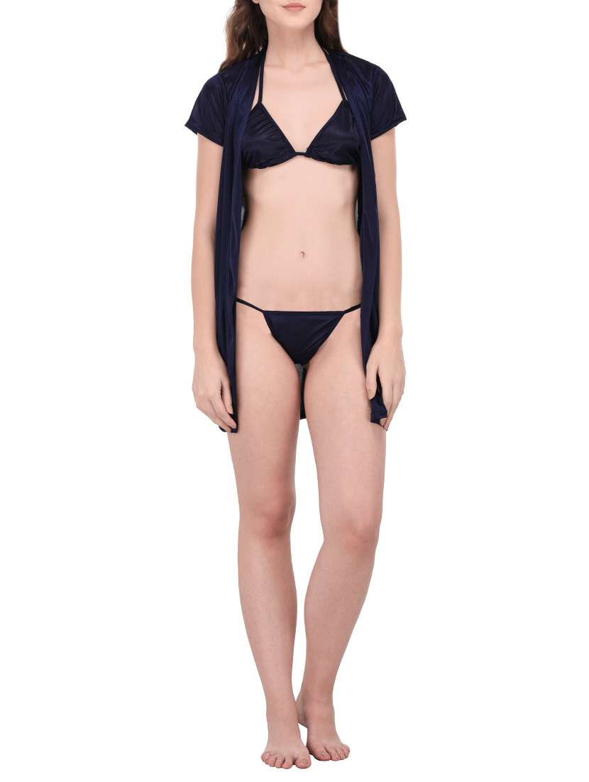 navy blue nightwear set - 14420167 -  Standard Image - 2