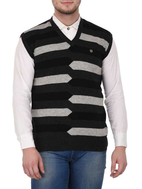 v neck self design pullover  - 14425124 -  Standard Image - 0