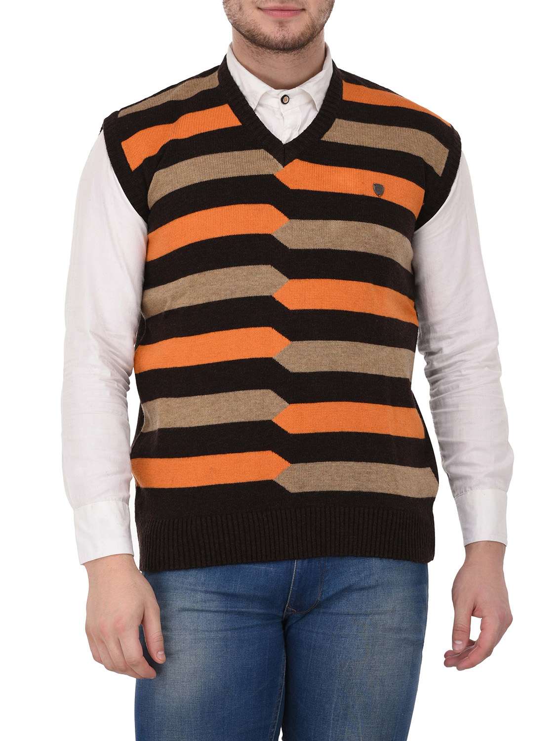 brown acrylic sweater