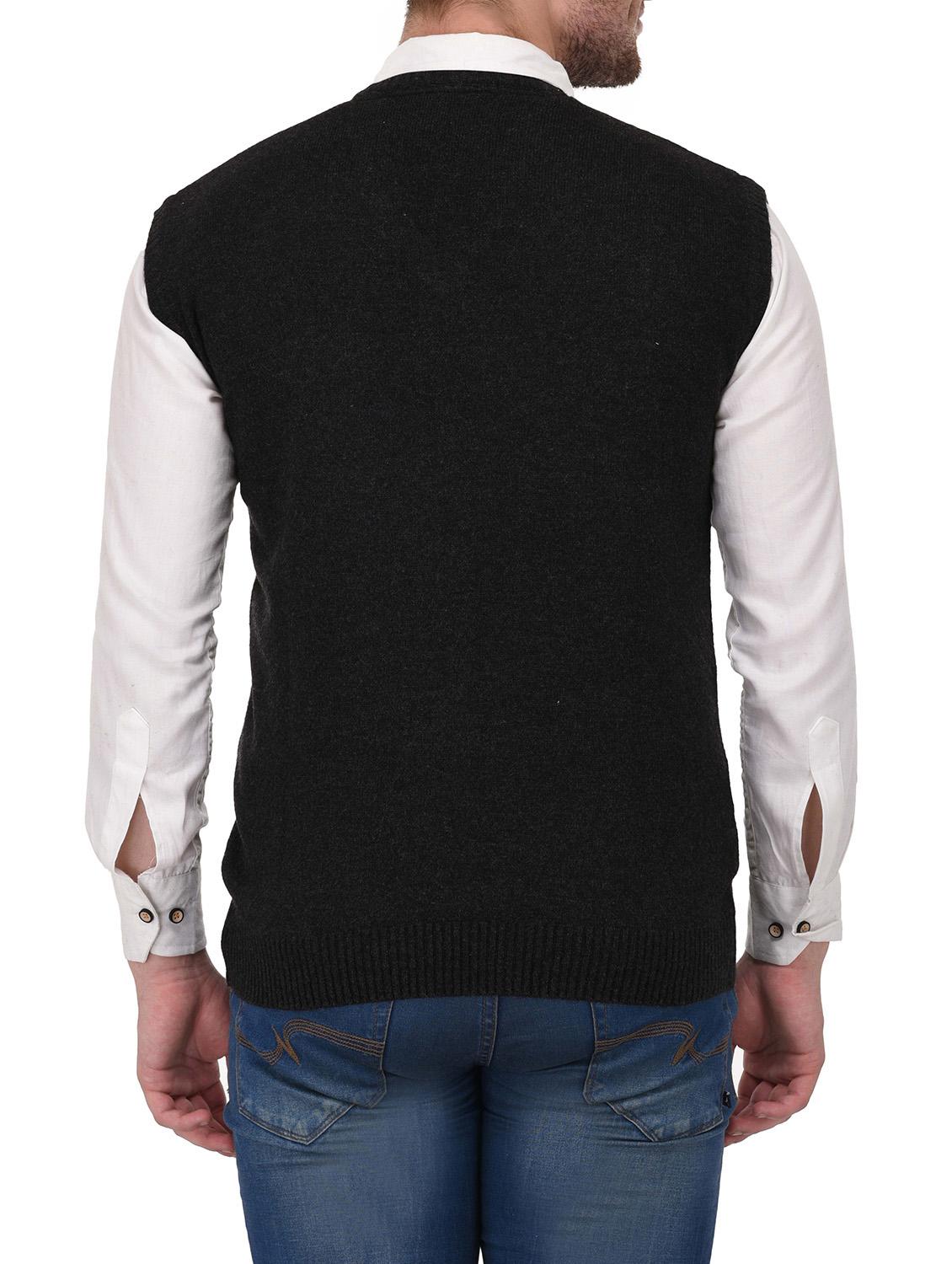 black acrylic pullover - 14425126 - Standard Image - 2