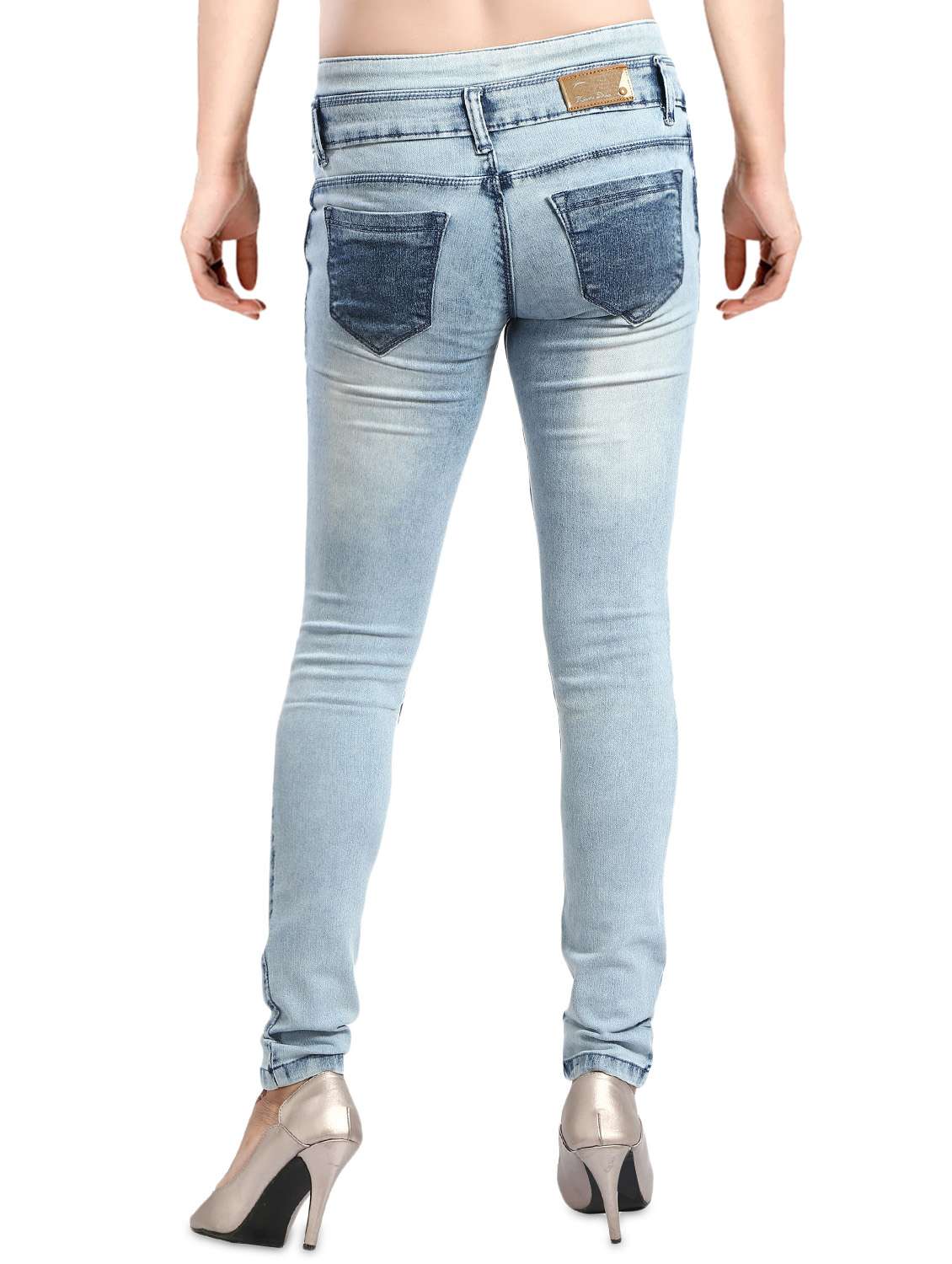 women's distress slim fit jeans - 14426485 -  Standard Image - 2