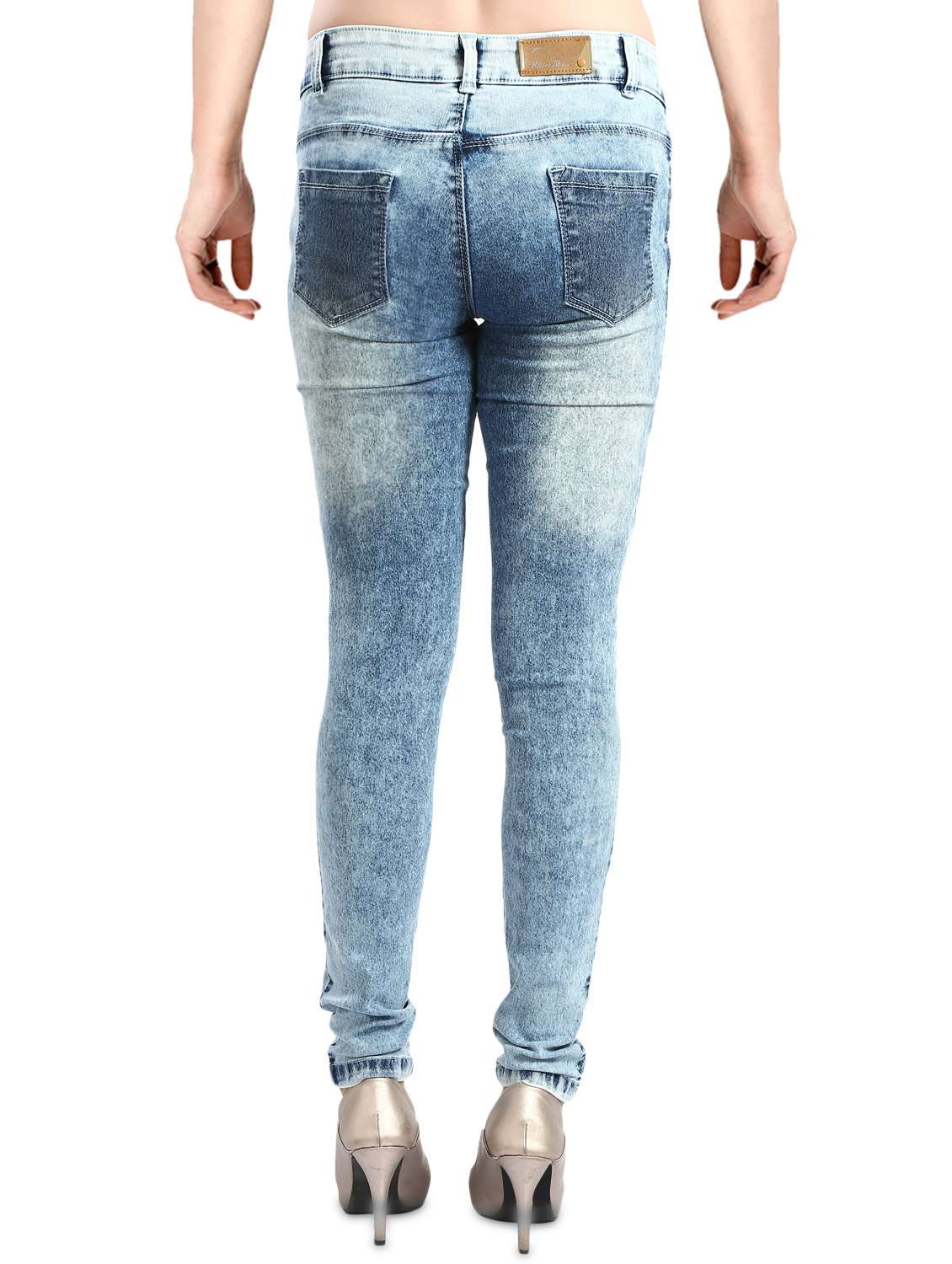 women's distress slim fit jeans - 14426493 - Standard Image - 2